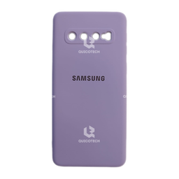 [72.303-MO] Silicon Cover For Samsung S10, Purple