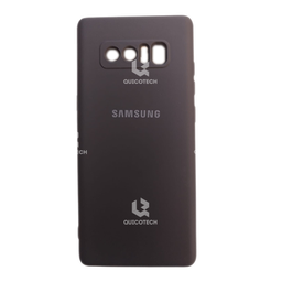 [113.303-MO] Silicon Cover For Samsung Note 8, Black