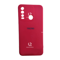 [159.303-MO] Silicon Cover For Tecno, Spark 8, Red