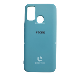 [162.303-MO] Silicon Cover For Tecno, Spark 7, Blue