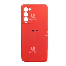 [194.303-MO] Silicon Cover For Tecno, Camon 18, Red