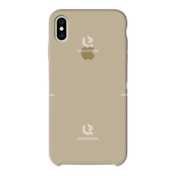 [25.5308-MO] Silicone Case For iPhone X/Xs, Dark Beige