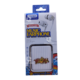 YOOKIE BOX106, Wired Earbuds, White