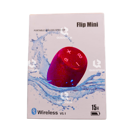 [7727 MO] Flip Mini Wireless Speaker,Red