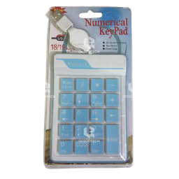 NUMERICAL KEYPAD FLEXIBLE BLUE AND WHITE