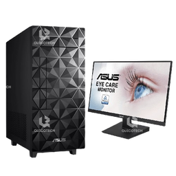 ASUS DESKTOP U500MA TOWER, AMD R7-5700G, 32GB, 1TB HDD, 512GB NVME, WITH ASUS MONITOR 24"
