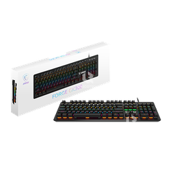 MSI KEYBOARD W/MOUSE GAMING FORGE GK300 COMBO, MECHANICAL, RGB BACKLIT, FULL ENG, 7200 DPI, USB (BLUE KEY-SWITCH)