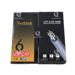 NETLINK UTP CABLE CAT6 300 METER INDOOR (GREY)