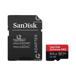 SanDisk EXTREME PRO UHS-I Card With Adapter, 64GB