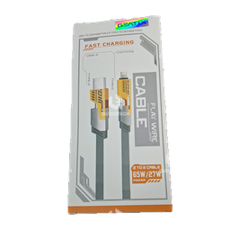 FLAT WIRE CABLE USB-A TO LIGHTNING/ TYPE-C TO TYPE-C