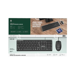 GREEN LION GKM-100 WIRED KEYBOARD & MOUSE