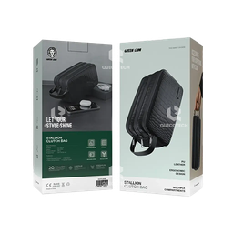 GREEN LION STALLION CLUTCH BAG BLACK