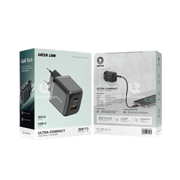 GREEN LION ULTRA COMPACT GAN WALL CHARGER 20W PD GL-WC31