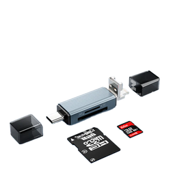 BAVIN MULTI-FUNCTION CARD READER TYPE-C + LIGHTNING + USB 3.0 OTG-52